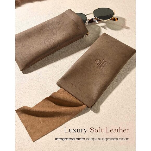 ? Sunglasses Women Grey Retro Oval Protection Trendy Sunnies Shade Eyewear